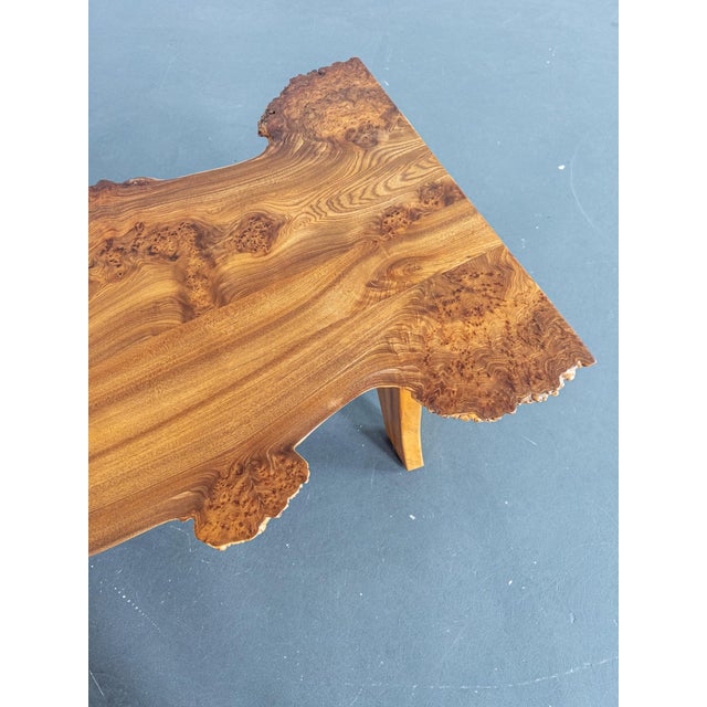 1970s Sculptural Burl Wood Coffee Table by Söwe Konst, Sweden, 1970s For Sale - Image 5 of 13