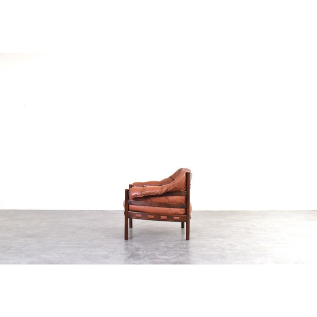 Arne Norell Mid-Century Oak & Leather Armchair by Arne Norell for Coja, 1960s For Sale - Image 4 of 13