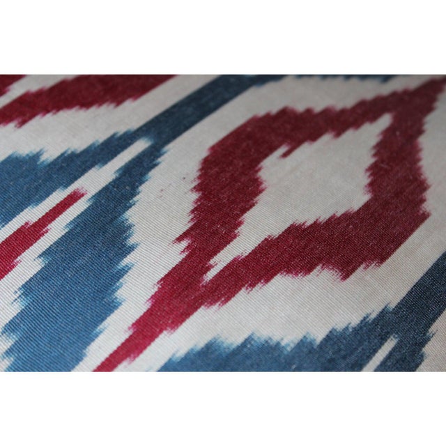 2020s Contemporary Silk Ikat Pillow Cover Bohemian Pillow For Sale - Image 5 of 8
