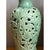 Mid 20th Century Vintage Celadon Pierced Ceramic Lamps - a pair For Sale - Image 5 of 12