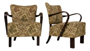 Art Deco H-237 Armchairs attributed to Jindřich Halabala, Czech Republic, 1930s, Set of 2