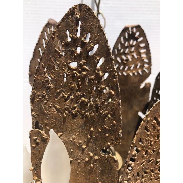 1960s Mid-Century Modern TomGreene Brutalist Chandelier For Sale - Image 5 of 7