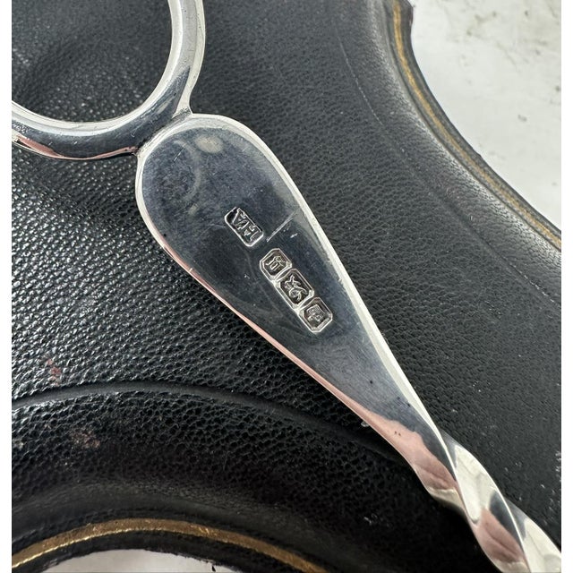 Antique Vintage Sterling Silver Grape Scissors Shears Atkin Brothers 3.5 Ozs 1899 For Sale - Image 4 of 9