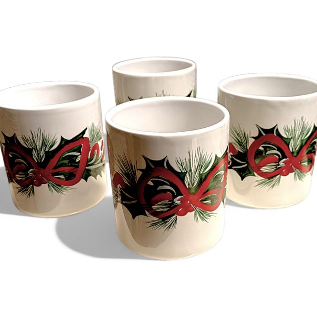 Gibson Holiday Charm Holly Berry Dinnerware Place Setting for 4 - Set of 33 Pieces For Sale - Image 13 of 17