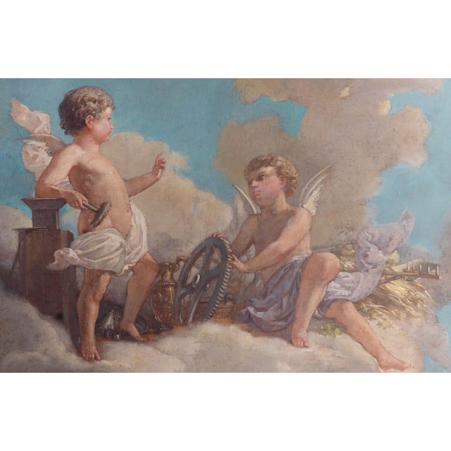 Jose Denis Belgrano, Agriculture and Industry, Oil on Canvas For Sale - Image 5 of 5