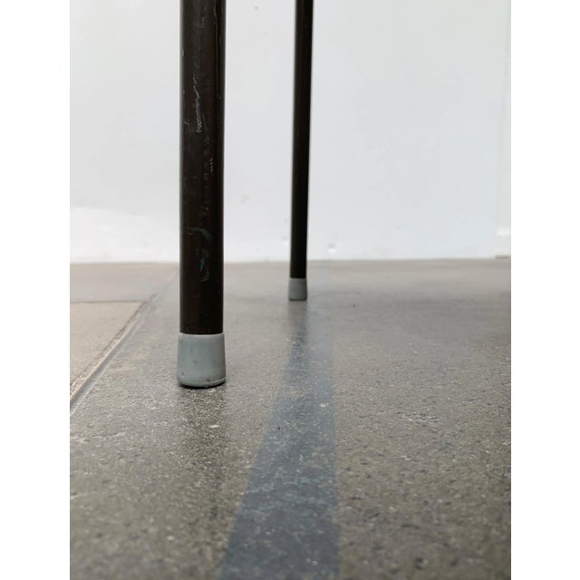 Brown Vintage Industrial Workshop or Office Stool For Sale - Image 8 of 18