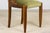 1920s French Art Deco Walnut Gondola Dining Chairs in Olive Green - Set of 8 For Sale - Image 17 of 18