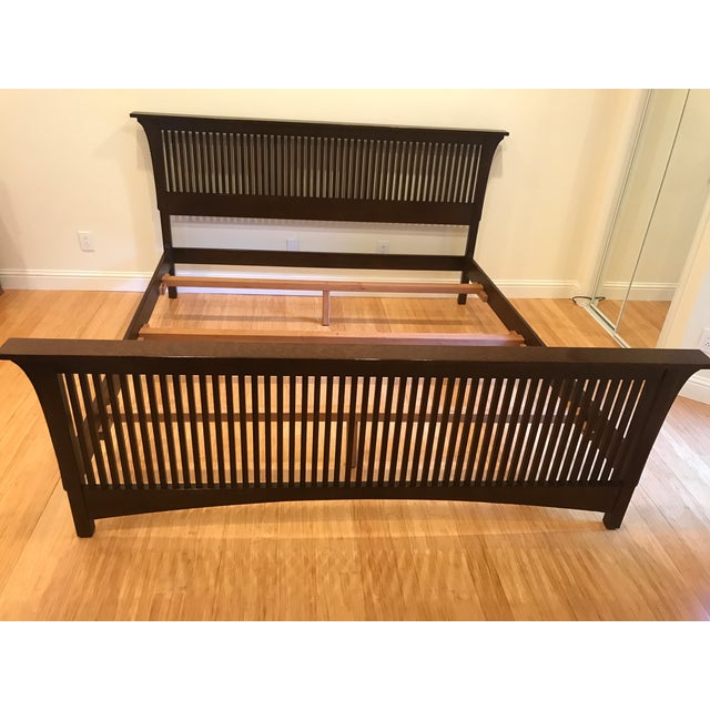 Stickley Mission Oak Spindle King Size Bed Chairish