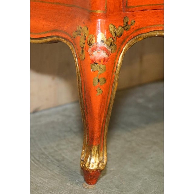 Vintage Chinese Chinoiserie Lacquer Side Cabinet, 1920s For Sale - Image 10 of 18