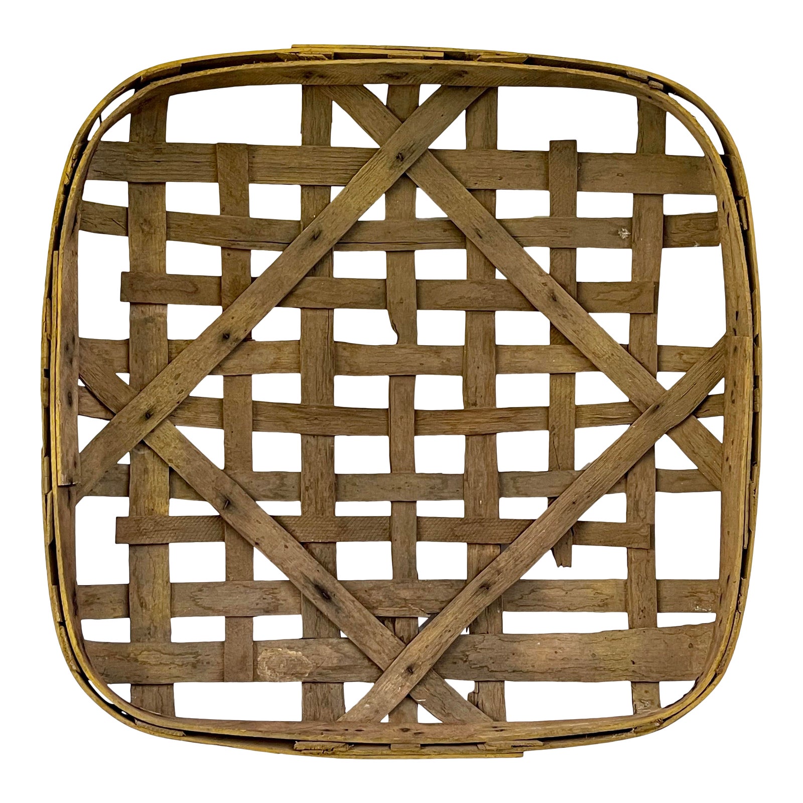 Large Authentic Antique Tobacco Basket Chairish