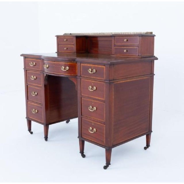 Mahogany Sheraton Desk, 1880 For Sale - Image 5 of 6