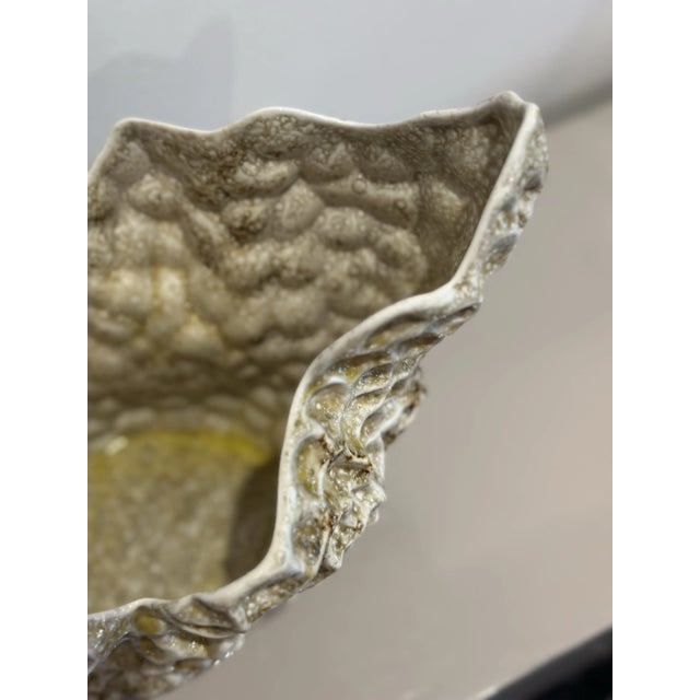 1990s 1990s Sculptural Textured Organic Art Form Bowl For Sale - Image 5 of 12