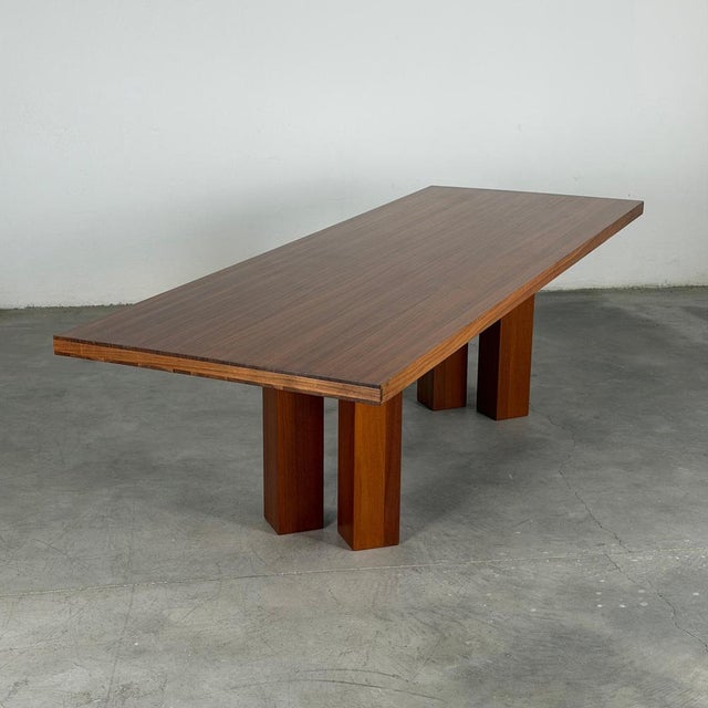 1960s Model TL63 Dining Table in Walnut by Roberto Poggi for Poggi, Italy, 1960s For Sale - Image 5 of 18