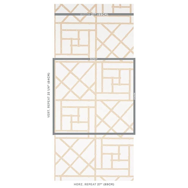 Part of the Cristina Buckley collection, glamourous Trellis is an ode to the ever-popular bamboo fretwork designs we...