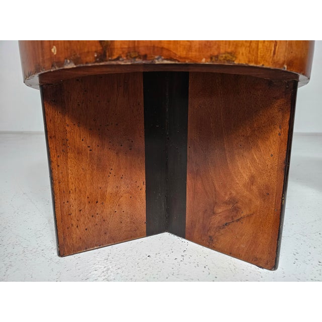 Set of Art Deco Walnut and Floral-Printed Fabric Stools, Italy, 1930s For Sale - Image 3 of 12