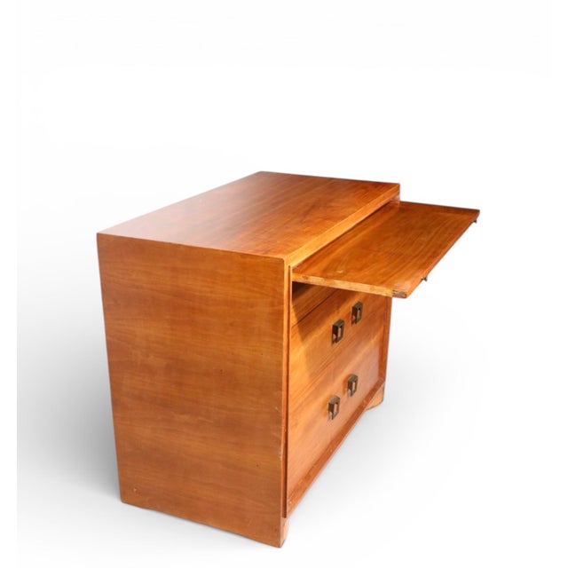 Cavalier Mid 20th Century Art Deco Three Drawer Bachelors Chest Write Away by Cavalier For Sale - Image 4 of 10