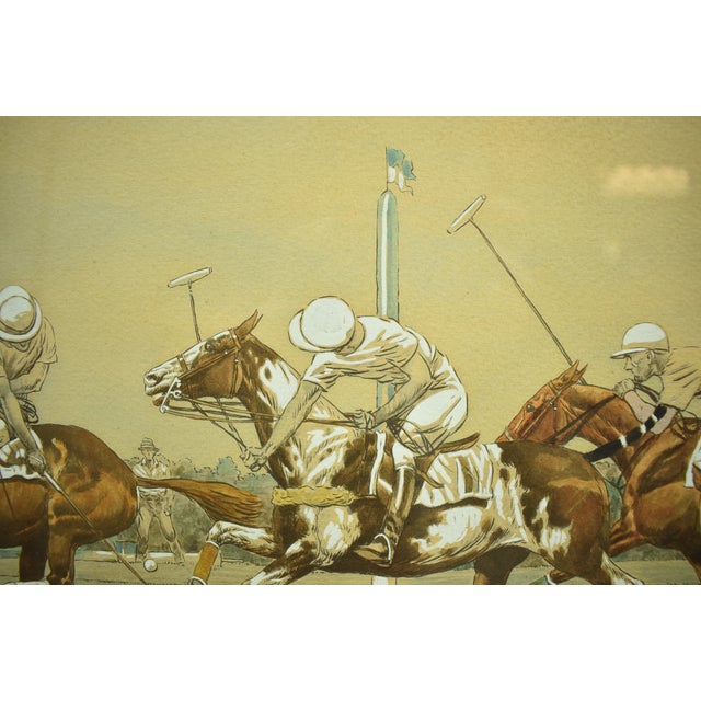 "The Goal" American Polo Scenes 1930 by Paul Brown for the Derrydale Press Reproduction For Sale - Image 10 of 10