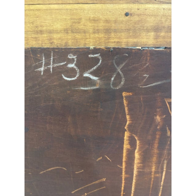 Antique Queen Anne Style Curved Bowed Glass Curio Display China Cabinet For Sale - Image 13 of 13