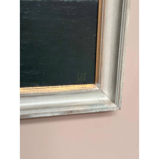 Svend O. Frederiksen, Houses and Trees, 1950s, Oil on Panel, Framed For Sale - Image 6 of 18