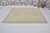 1950s Vintage Anatolian Wool Area Rug, Light Sand Field With Soft Blue Geometric Medallions For Sale - Image 5 of 10