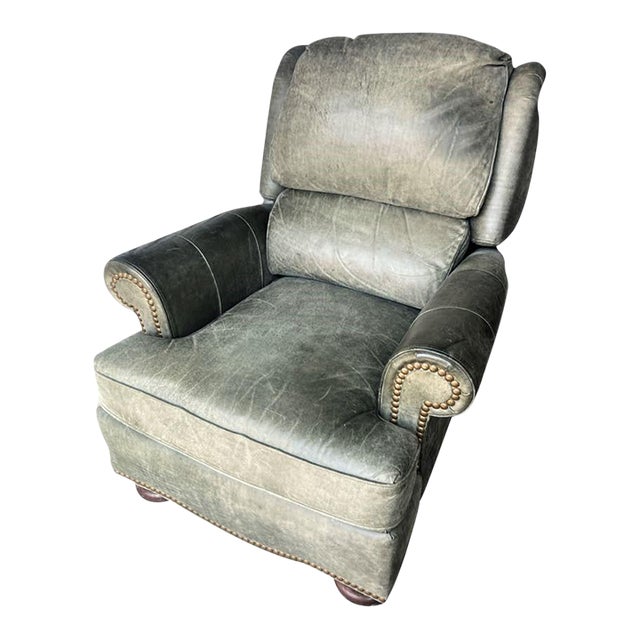 Late 20th Century Drexel Heritage Leather Recliner Chairish