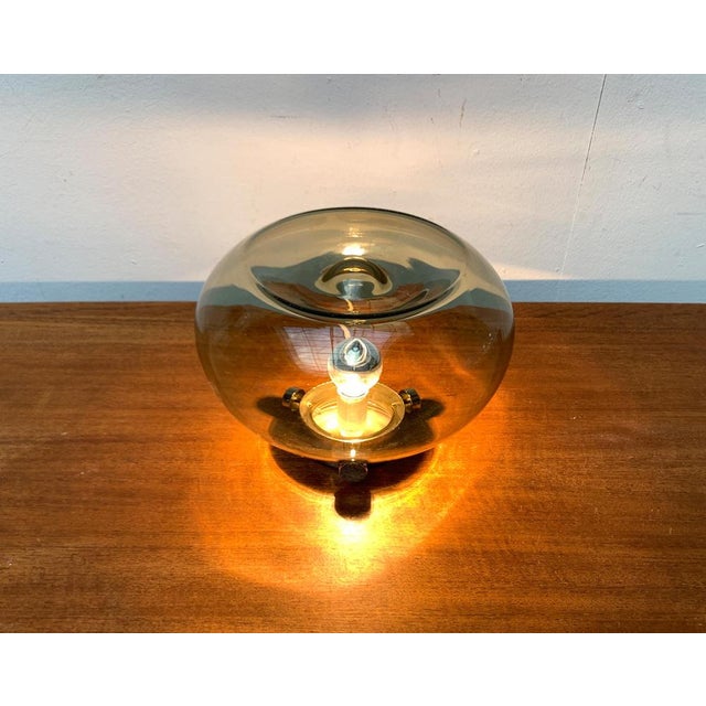 Mid-Century Space Age Bulb Glass Table Lamp, 1960s For Sale - Image 10 of 18