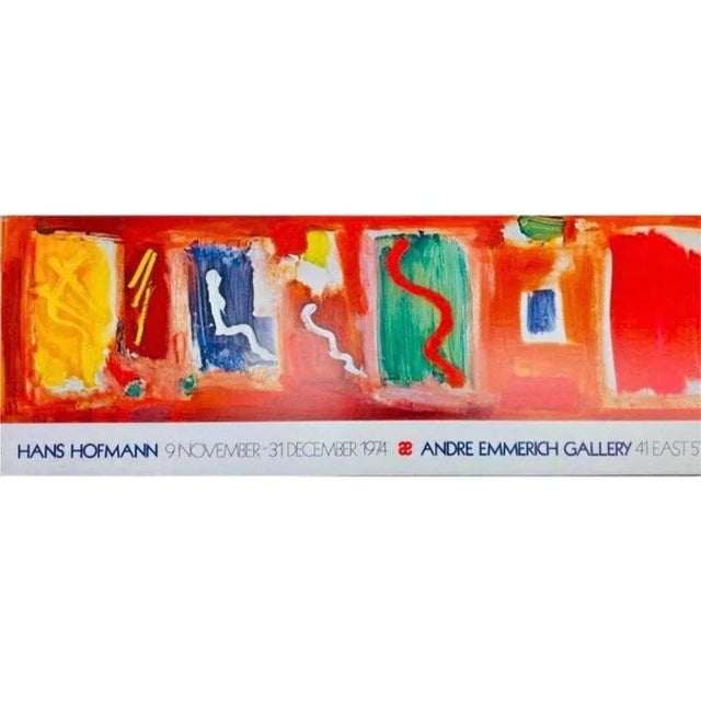 1970s Sale! 1970s XL Original Hans Hofmann Exhibition Lithograph Emmerich Gallery New York For Sale - Image 5 of 5