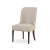 Contemporary Contemporary Beige Upholstered Dining Chairs - a Pair For Sale - Image 3 of 6