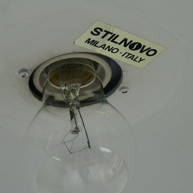 Metal Dark Green Lacquered UFO Pendant from Stilnovo, Italy, 1970s For Sale - Image 7 of 9