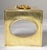 Vintage Embossed Gold Steel Hand-Crafted Tissue Box Cover Rose Detail Brushed Brass Finish For Sale - Image 9 of 12