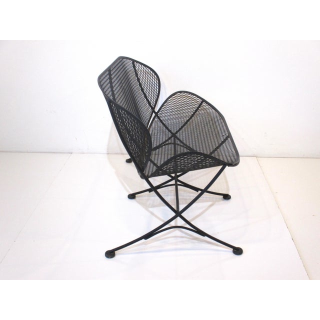 Mid 20th Century Maurizio Tempestini Salterini Styled Orange Slice Loveseat For Sale In Cincinnati - Image 6 of 11