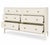 Made Goods Made Goods Faux Belgian Linen 6-Drawer Dresser With Brass Hardware For Sale - Image 4 of 7