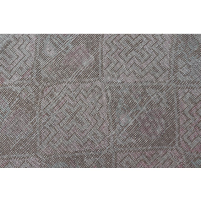 Vintage Turkish Oushak Rug With Subtle Geometric and Floral Motifs 3'2 X 5'6 For Sale - Image 11 of 11