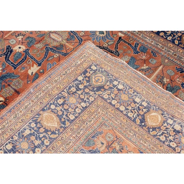 Persian Antique Persian Farahan Sarouk Rug 8’10" X 12’3” For Sale - Image 3 of 11