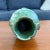 1930s 1939 Roseville "Cosmos" Art Deco, Pastel Green Art Pottery Vase #946-6 For Sale - Image 5 of 11