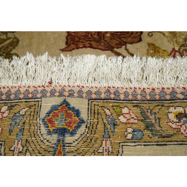 Extremely Fine Persian Tehran Wool & Silk Rug 4'4'' X 7'4'' For Sale - Image 12 of 12