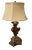 A pair of antique Italian fragments as lamps on custom bases and with custom shades. 9” Diameter x 24” High Shade is 14”...
