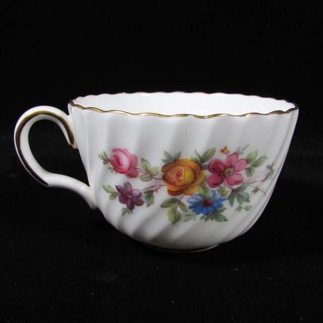 Minton Marlow Hand Painted Porcelain Teapot, Cups & Saucers and Plates 16 Piece Set Chairish