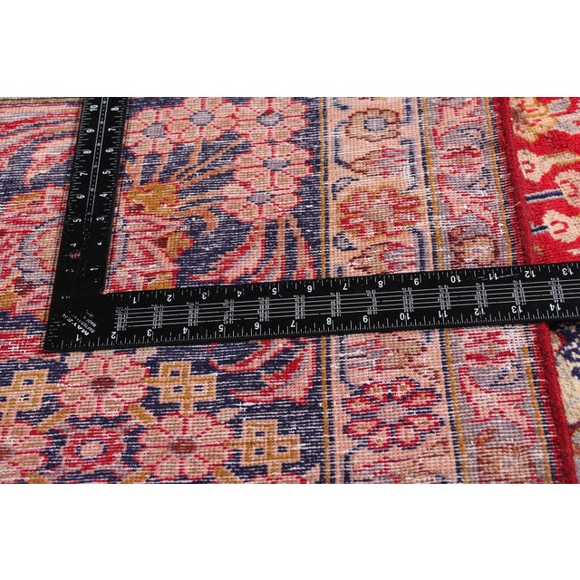 Textile Vintage Persian Najafabad Rug, 09'08 X 13'04 For Sale - Image 7 of 10