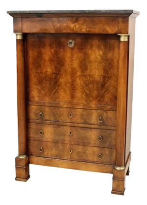 Ancient Empire Walnut Secretary