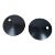 Enameled Steel Lunar Eclipse Circular Wall Sconces - a Pair For Sale
