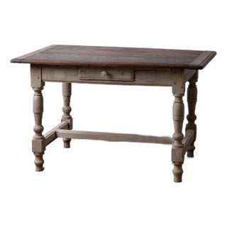 Bleached French Chestnut Side Table, c.1830 For Sale