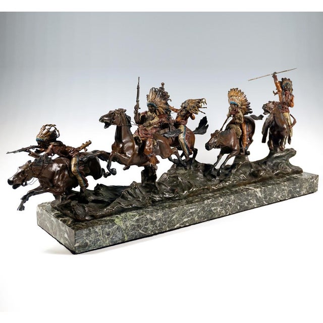 Large Viennese Bronze Fiugrine by Carl Kauba, 1920 For Sale - Image 3 of 10