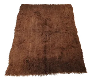 Vintage Rug in Wool and Cotton