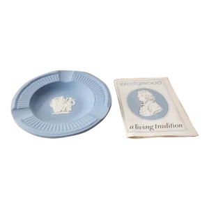 Wedgwood Jasperware Pale Blue Fluted Ashtray