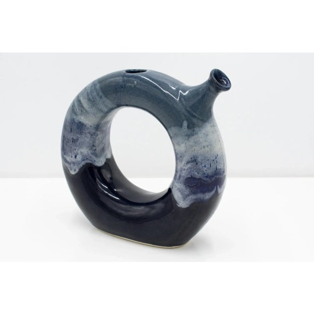 Vintage 1990s Handmade Donut Tube Pitcher For Sale In Minneapolis - Image 6 of 13
