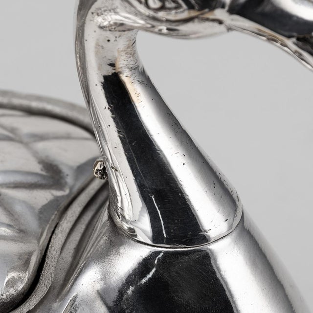 Vintage Chrome-Plated Duck Paint Box, 1950s, Set of 4 For Sale - Image 7 of 14