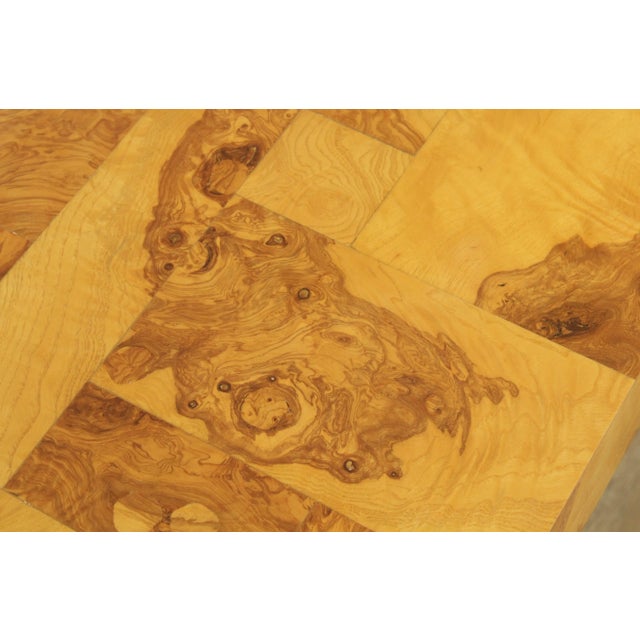 Paul Evans Burlwood & Chrome Cityscape Dining Table For Sale - Image 10 of 13