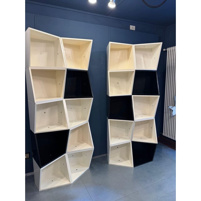 1970s Nikol Edition Modular Bookcase from Manfredo Massironi, 1970s, Set of 20 For Sale - Image 5 of 14