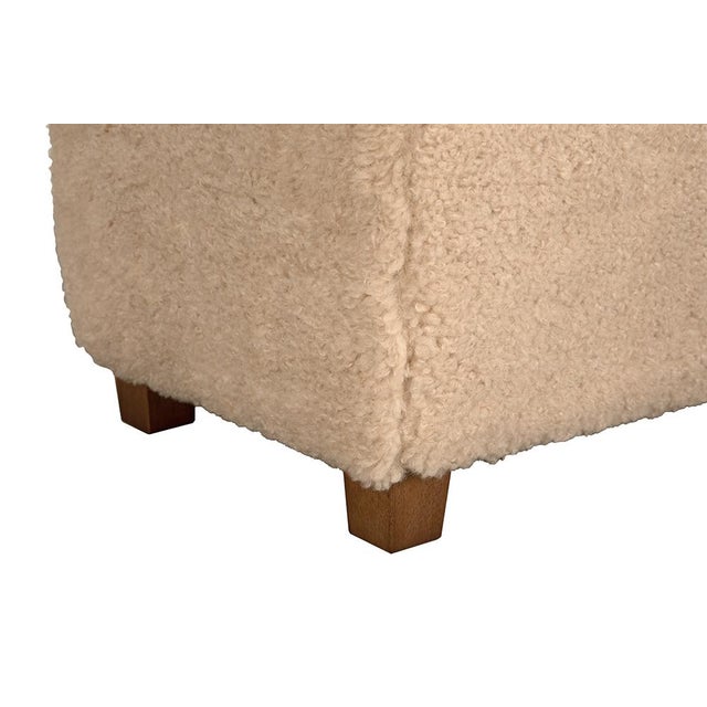 Noir NOIR Pola Stool Ottoman For Sale - Image 4 of 4